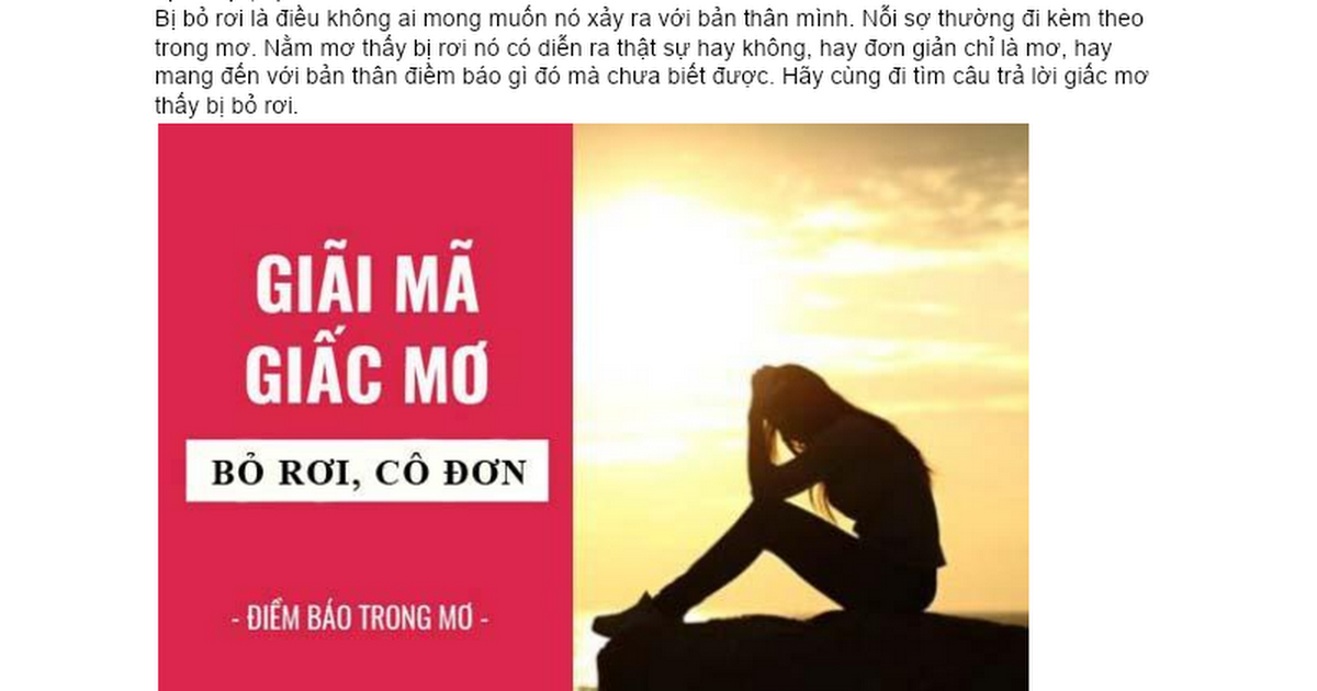 Giải mã giấc mơ bạn bè bỏ rơi