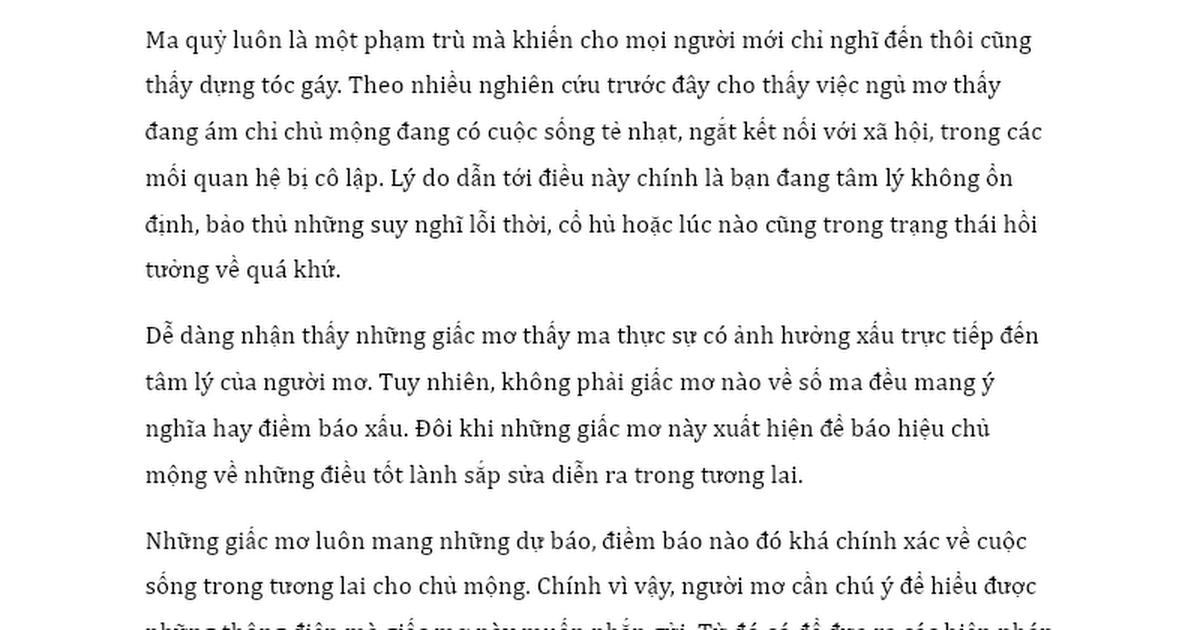 Giải mã giấc mơ thấy ma mặc áo trắng: Điềm báo gì?