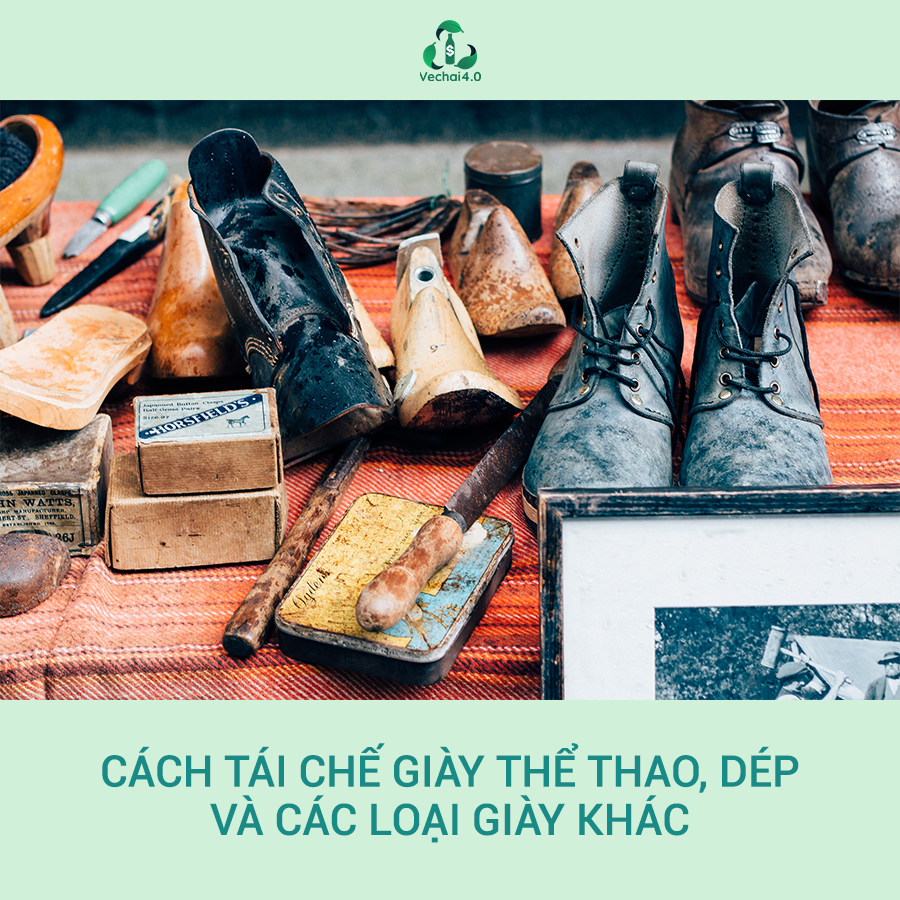 Giày thể thao cũ rách