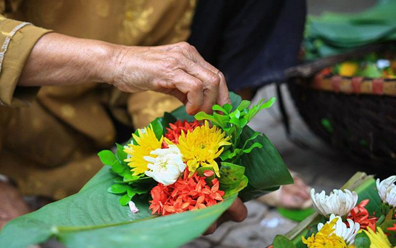 Hái Hoa Sen Trắng Dâng Lên Bàn Thờ