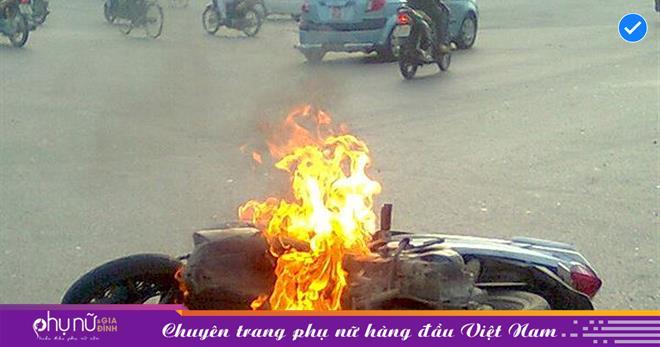 Nằm mơ cháy xe máy ngọn lửa đỏ rực