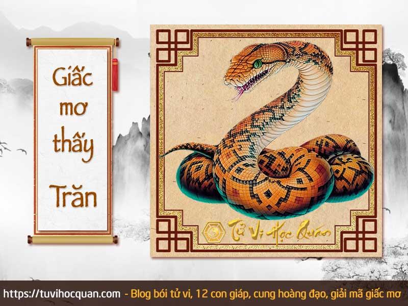 Ý nghĩa màu sắc của con trăn trong mơ